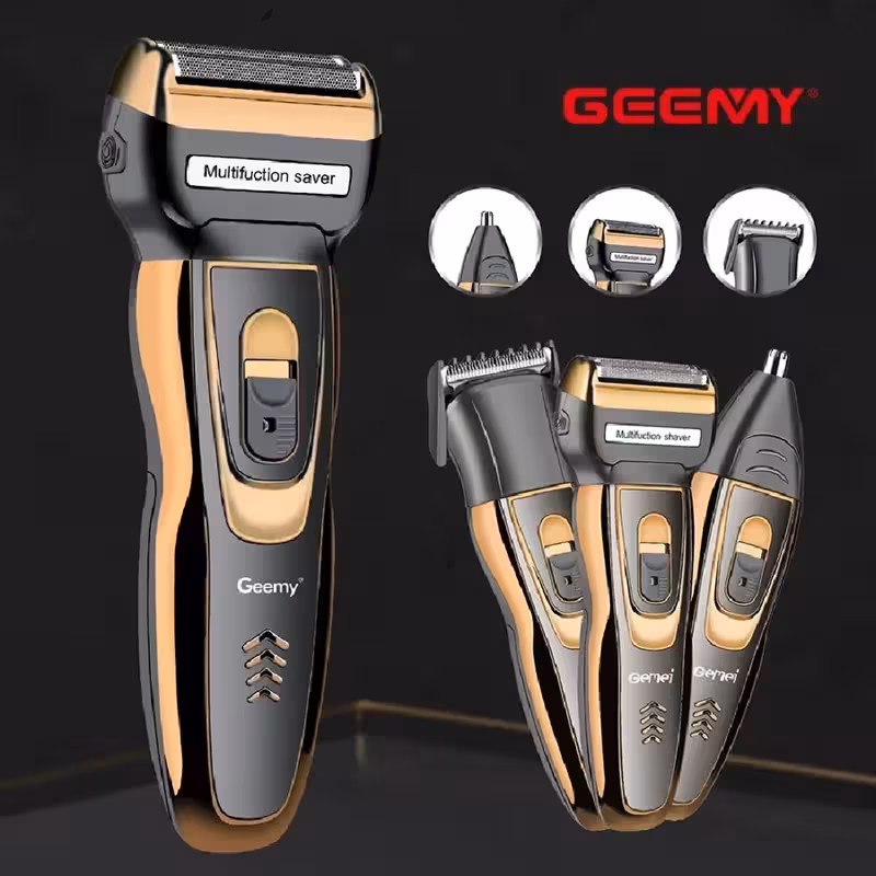 ماشین اصلاح اصلی 3کاره اصلاح مو بینی و گوش و شیور اصلی و خط زن با کیفیت مارک geemy وwhatoy آلمانی اصلی با کیفیت