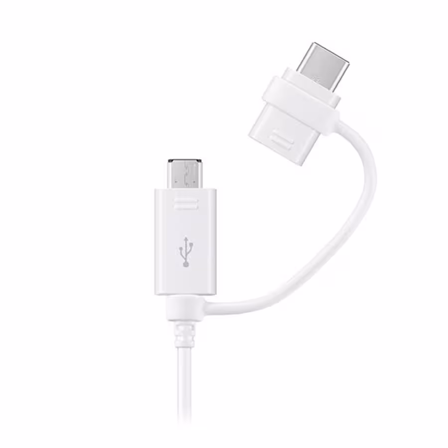 کابل دو سر Type-c و MicroUSB سامسونگ به طول 1.5 متر