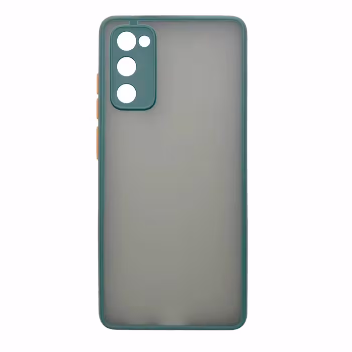 قاب پشت مات محافظ لنزدار مناسب برای Samsung S20 FE-سبز تیره