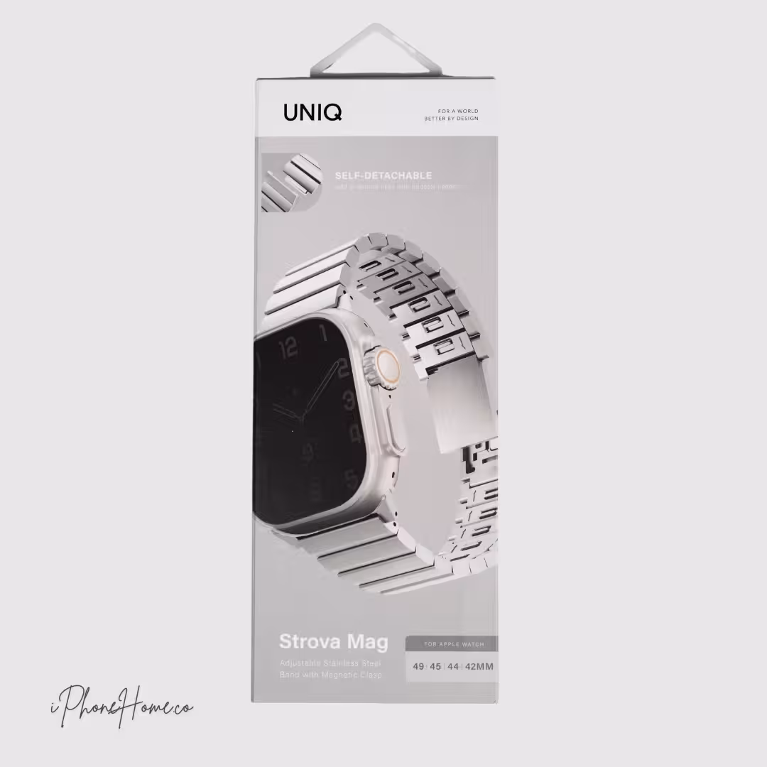 بند اپل واچ یونیک Strova Mag نقره ای سایز 49/45/44 (317)