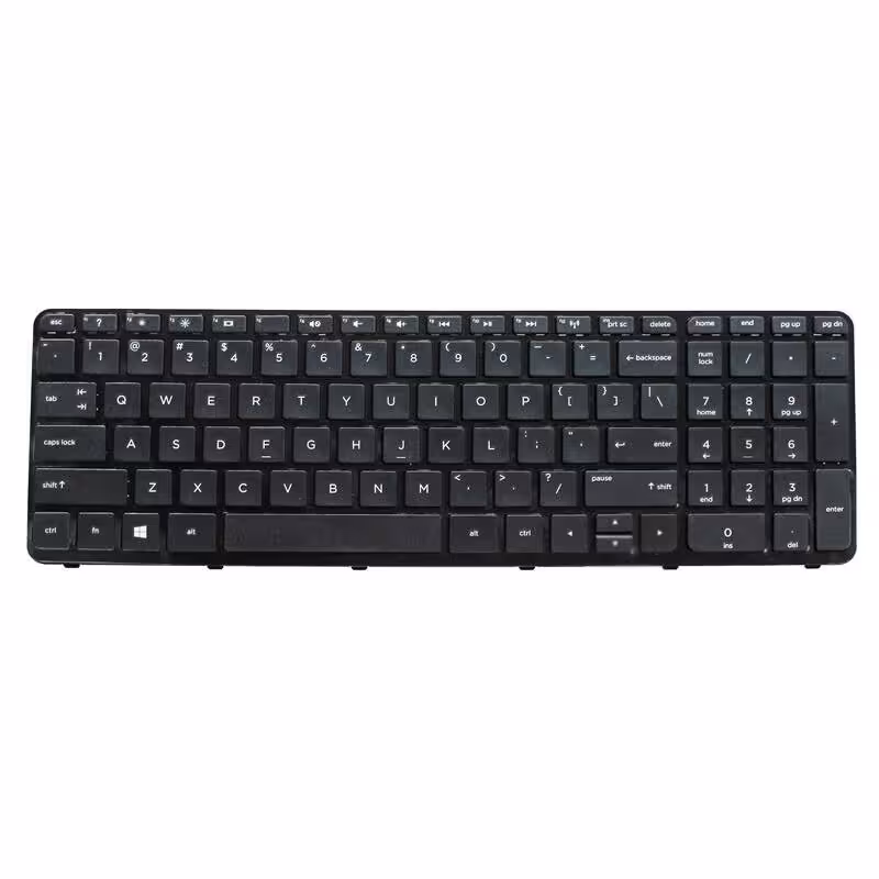 کیبورد لپ تاپ اچ پی HP Pavilion 15-N بدون فریم مشکی