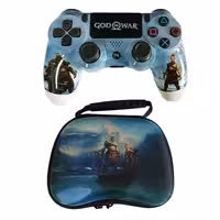 دسته بی سیم PS4 برند Play X طرح GOD OF WAR با کیف