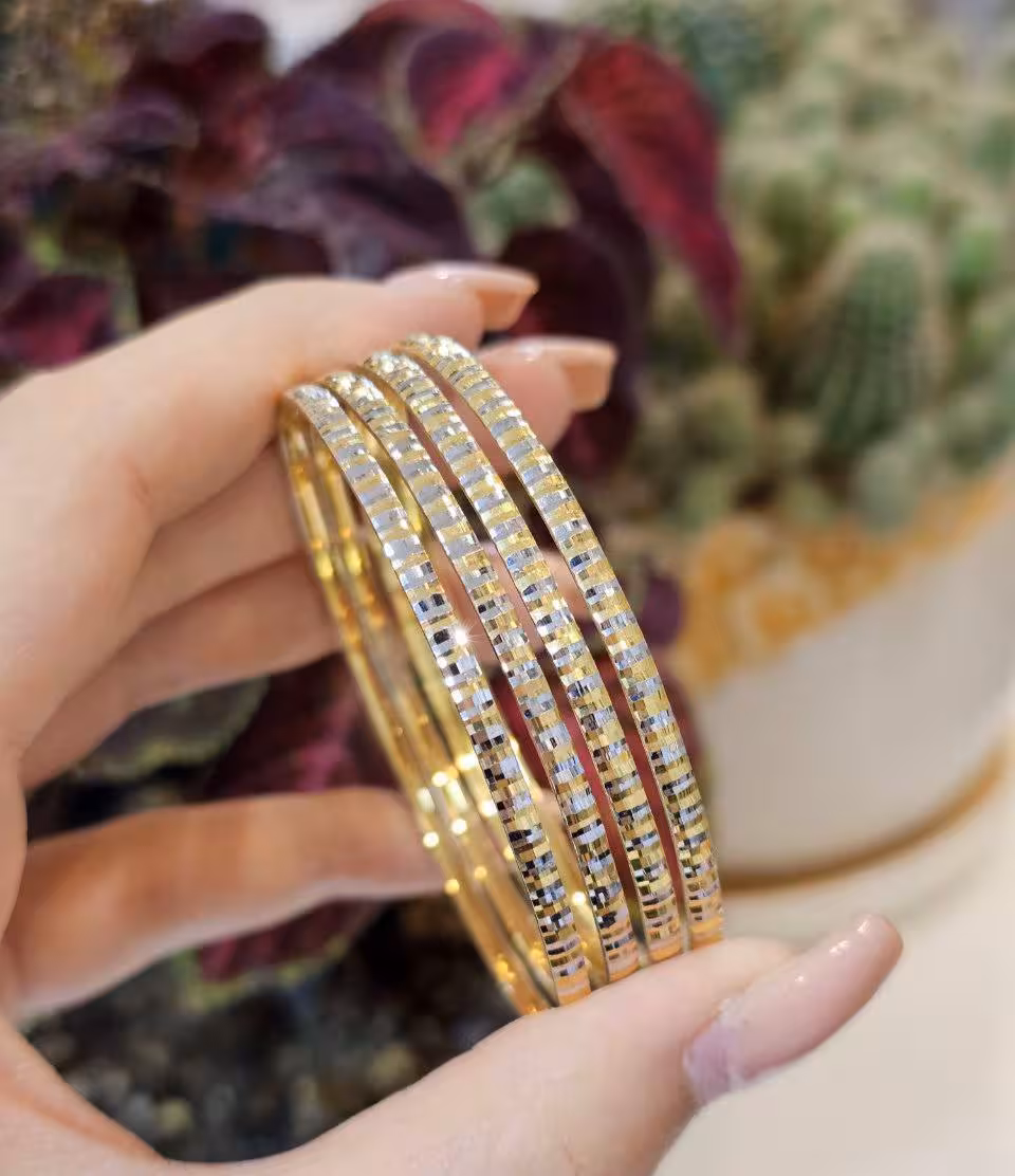 النگو نقره کپی طلا کد 166