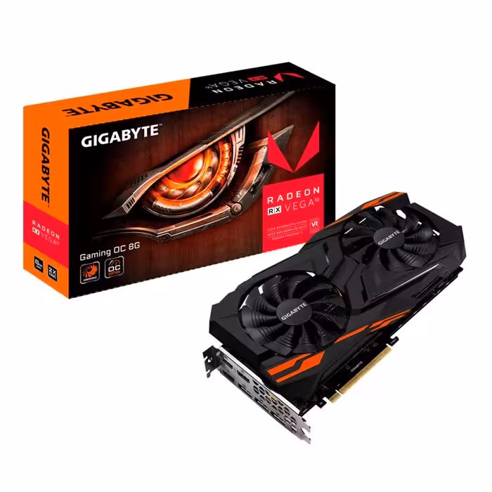 کارت گرافیک گیگابایت آر ایکس وگا 56 او سی گیمینگ ویندفورس 2ایکس 8گیگابایت