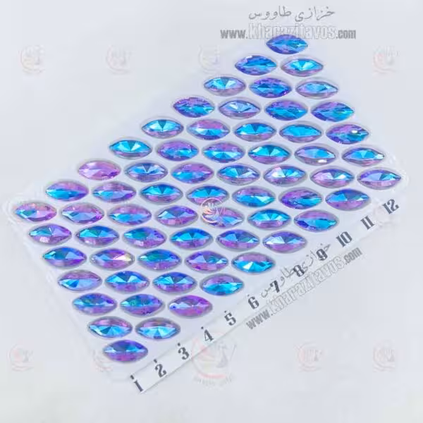 مارکیز چشمی سنگی 7 در 15 ( کهکشانی ) ورق 63 عددی