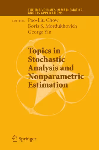 خرید و دانلود نسخه کامل کتاب Topics in Stochastic Analysis and Nonparametric Estimation
