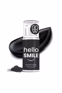 ژل سفید کننده فوری دندان کربن فعال Hello Smile - مقدار 50 ml