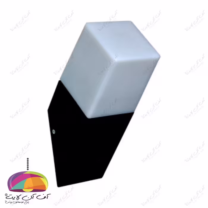 چراغ پارکی دیواری مربع مورب زمرد نور