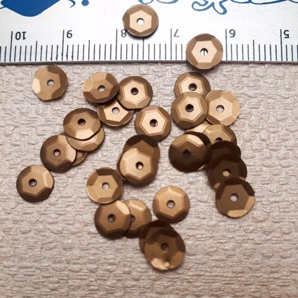 پولک تزیینی قهوه ای بسته 5 گرمی