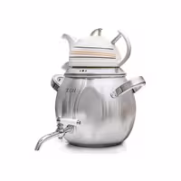 کتری قوری برسام تی جی اچ 6 لیتری شیردار مات کف چدن