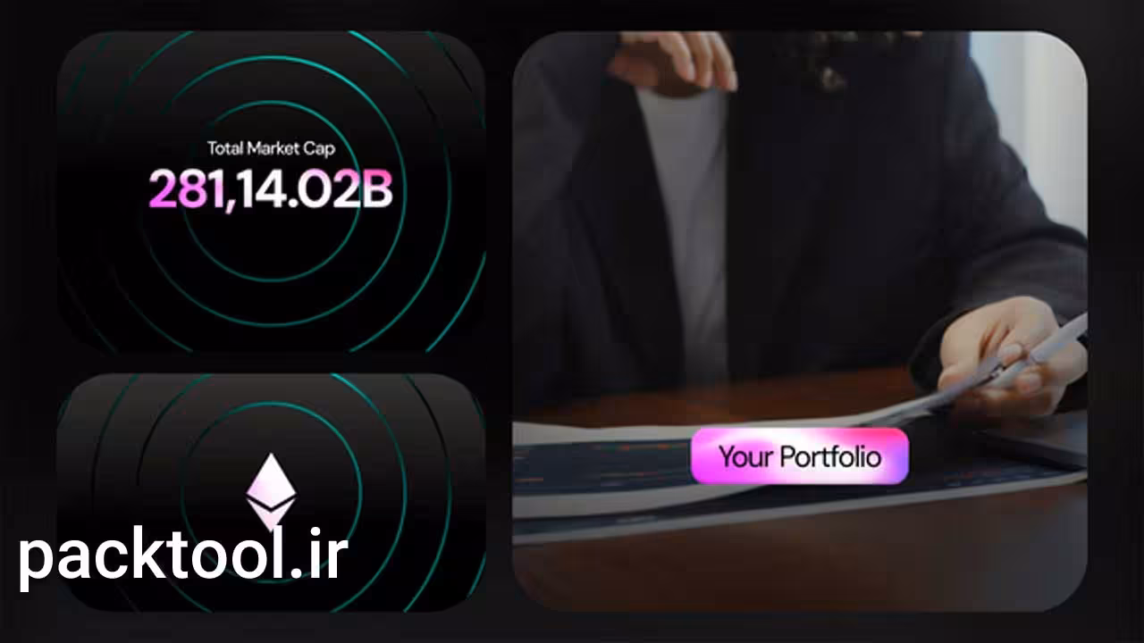 دانلود پروژه آماده پریمیر پرو اینفوگرافیک ارز دیجیتال Crypto Infographics - پک تول