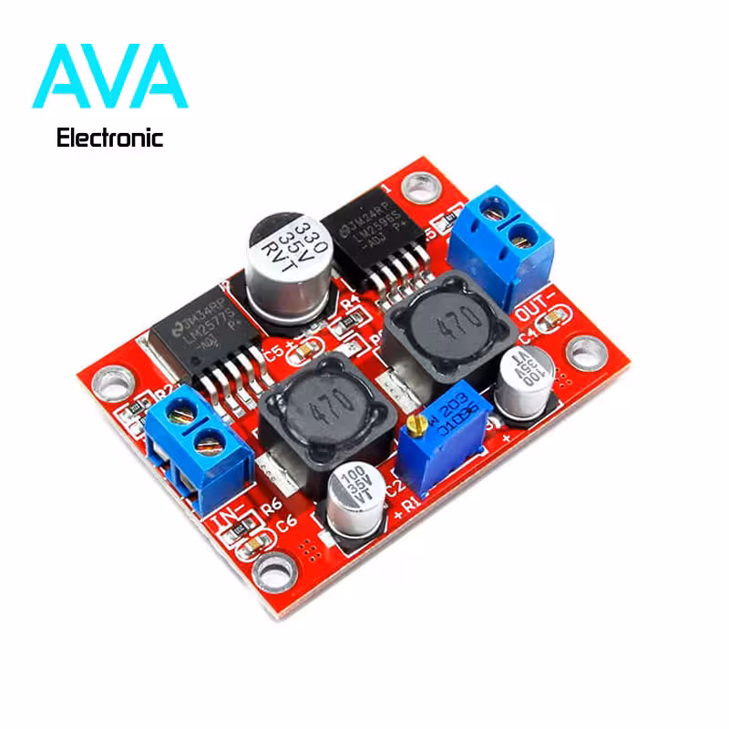 ماژول مبدل DC-DC افزاینده و کاهنده LM2596-LM2577