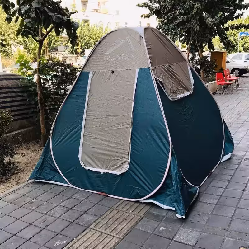 چادر مسافرتی 6 نفره درجه1 مناسب پژو دنا رانا سمند تیبا زعفران تیشرت دستبند کد 1