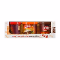 شکلات صبحانه با طعم فندق، بادام زمینی و کنجدی کوپا 3 عددی