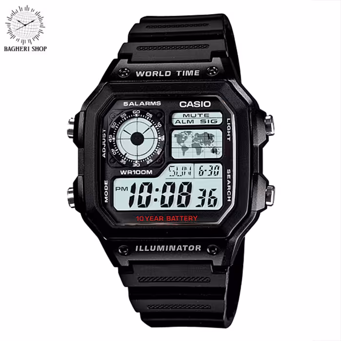 ساعت مچی دیجیتالی مردانه کاسیو AE-1200WH