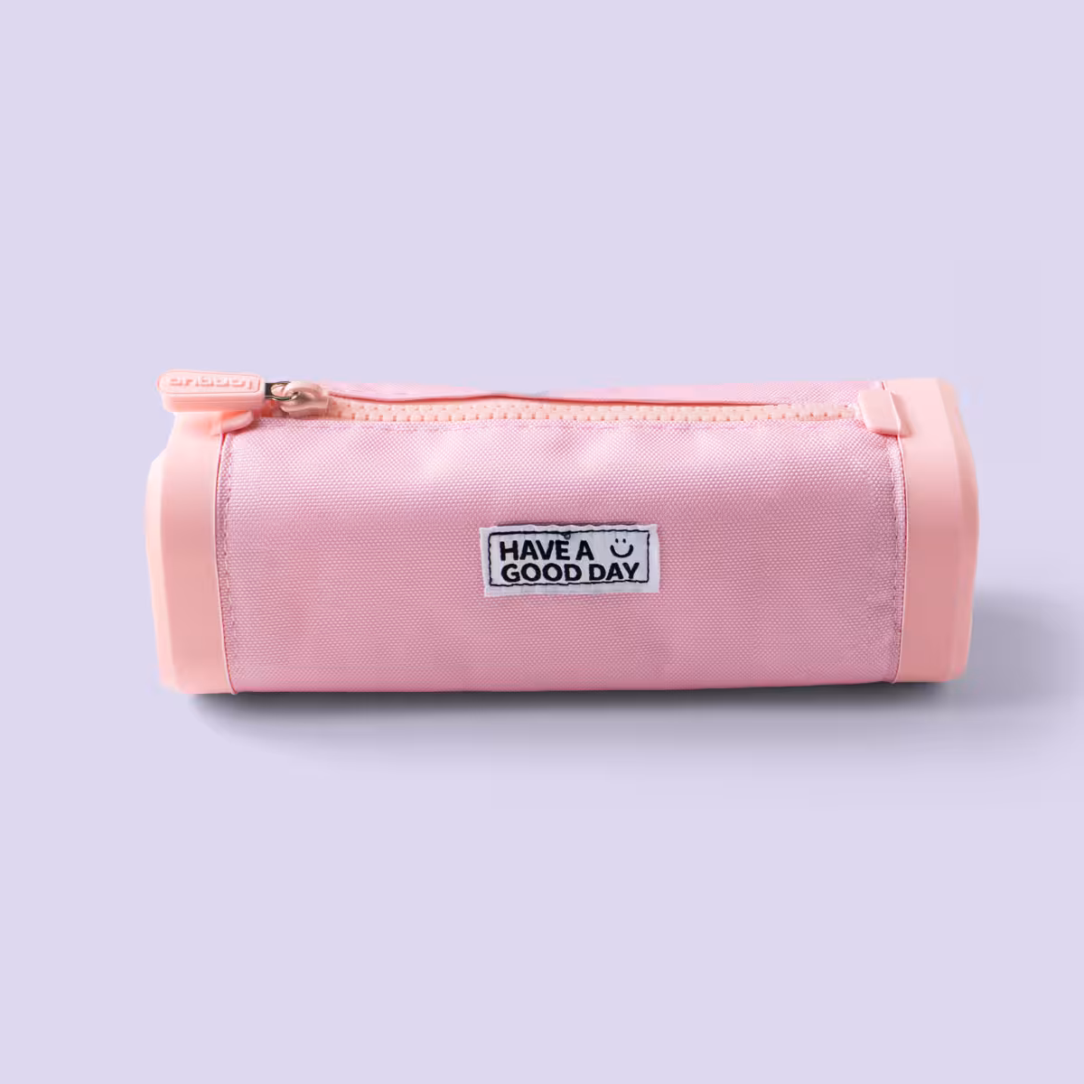 جامدادی سیلیکونی پارچه‌ای صورتی پاستلی لانگو (Languo)