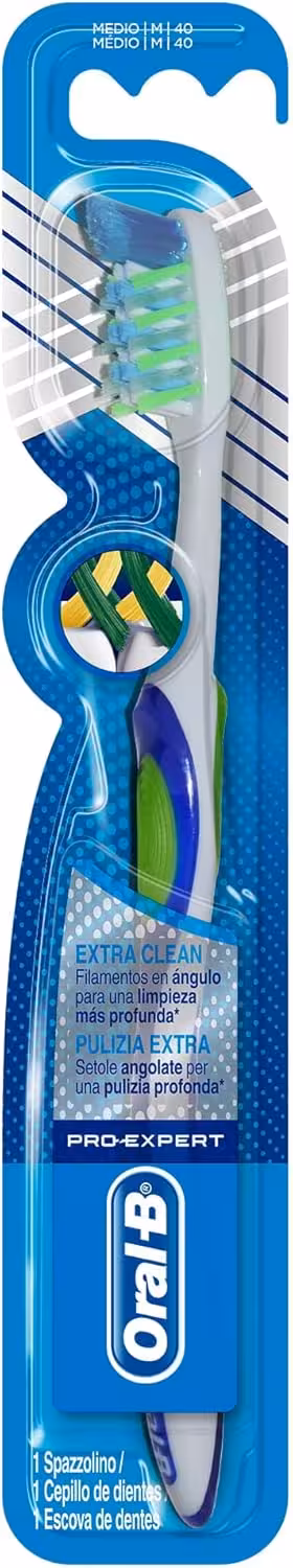 مسواک اورال‌ بی پرو اکسپرت مدل EXTRA CLEAN با برس متوسط