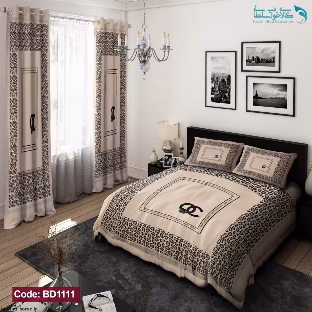 روتختی طرح شانل دونفره کد BD1111