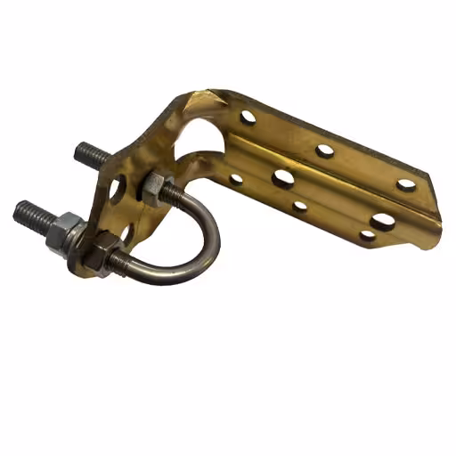 کلمپ نگهدارنده و پایه برق گیر دیواری برنجی (ASW)