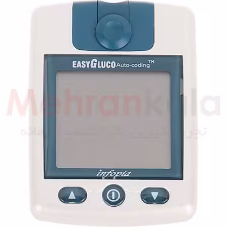 دستگاه تست قند خون ایزی گلوکو با 50 عدد نوار مدل Auto Coding