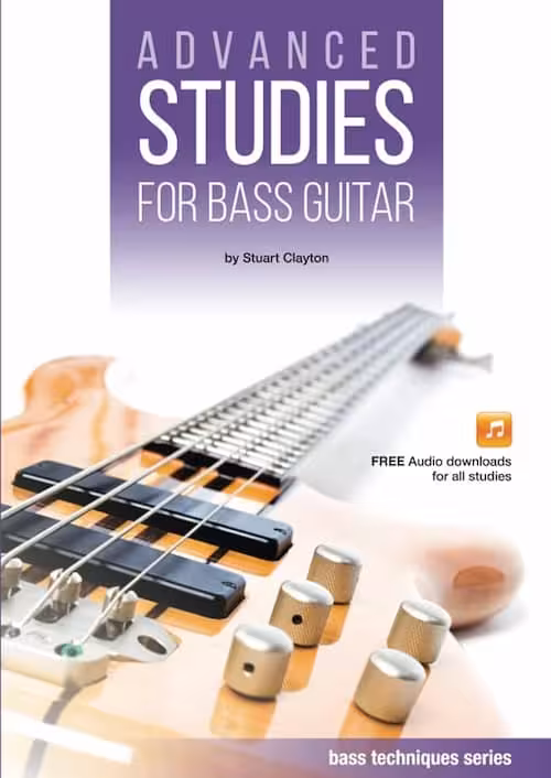 آموزش پیشرفته گیتار بیس با متد Stuart Clayton | دانلود کتاب Advanced Studies for Bass Guitar