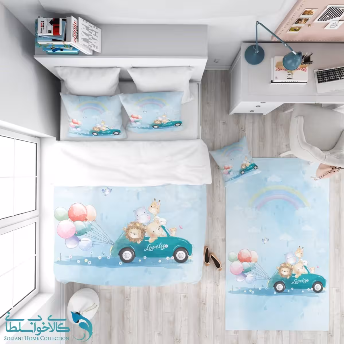 روتختی طرح کارتونی پسرونه سایز یکنفره کد A2741