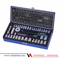 جعبه بکس 40 پارچه با سطح فول پولیش 3/8 و 1/4 اینچ هیوندای مدل HT9140