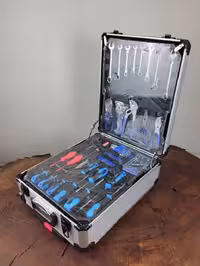 مجموعه جعبه بکس و ابزار 187 عددی چمدانی اینتیمکس مدل 4011