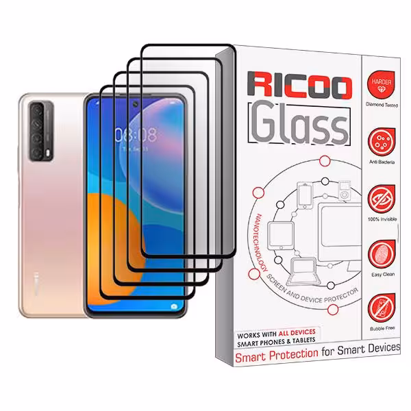 محافظ صفحه نمایش ریکو مدل Glass MIX004 مناسب برای گوشی موبایل هوآوی Y7a بسته چهار عددی