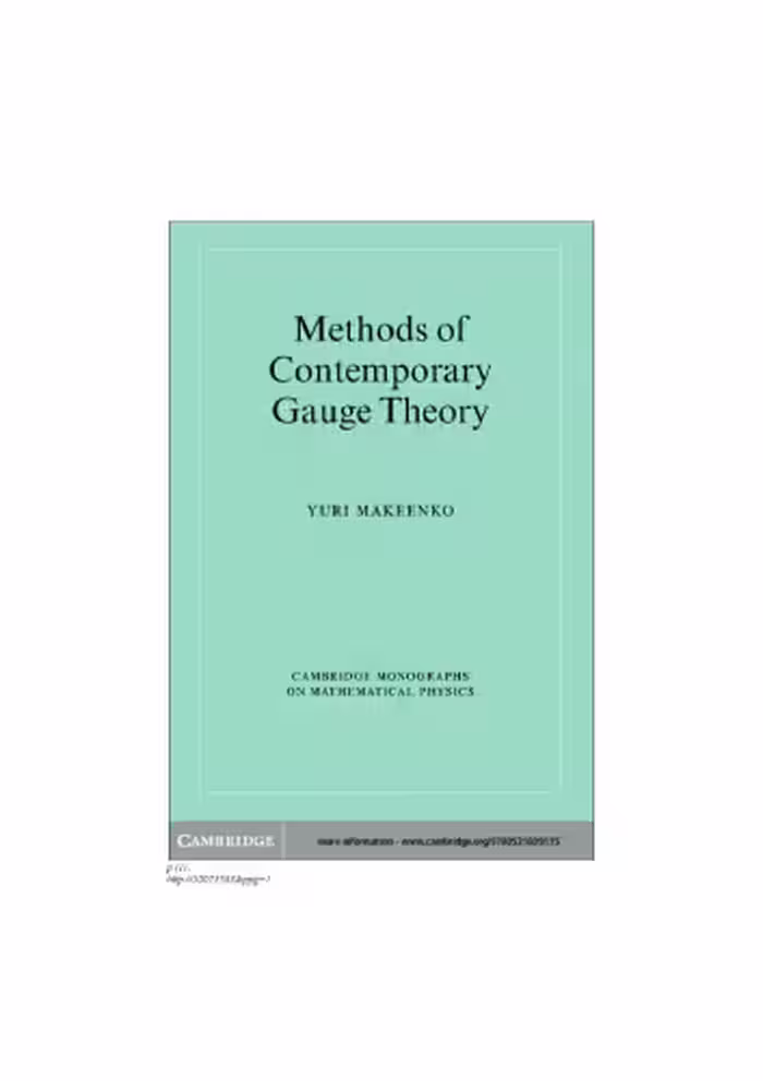 خرید و دانلود نسخه کامل کتاب Methods of Contemporary Gauge Theory