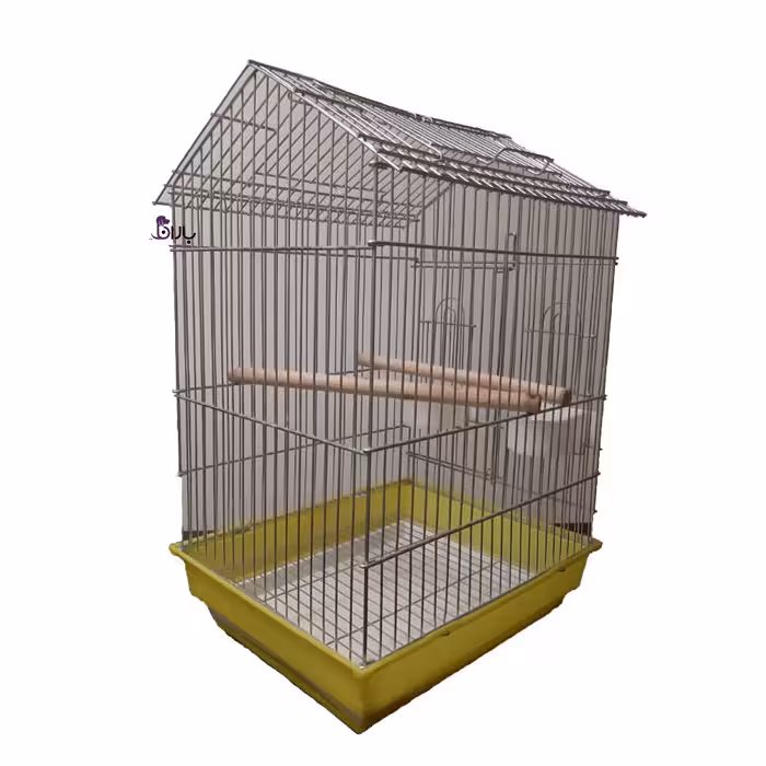 قفس پرنده با سقف شیروانی سایز متوسط