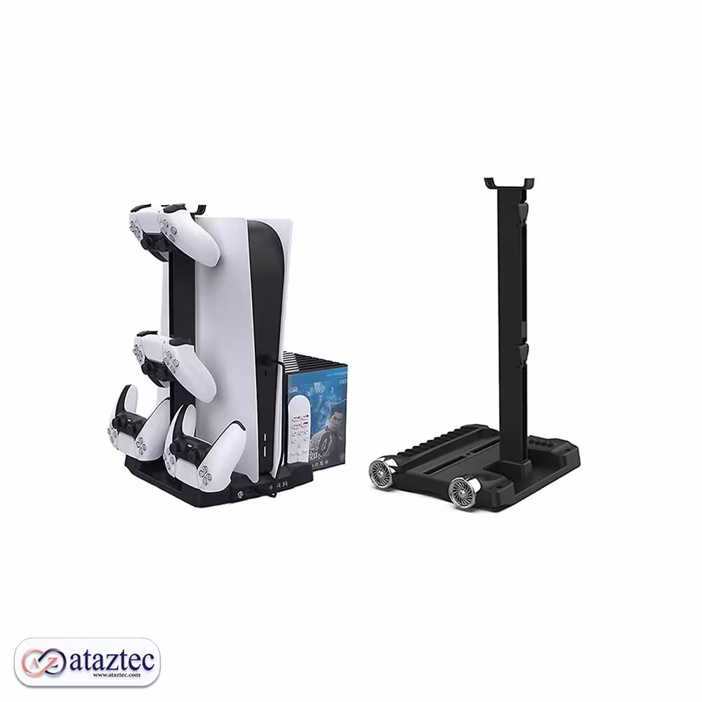 پایه نگه دارنده شارژر پلی استیشن P5-032 | شارژ همزمان دو دسته پلی استیشن 5