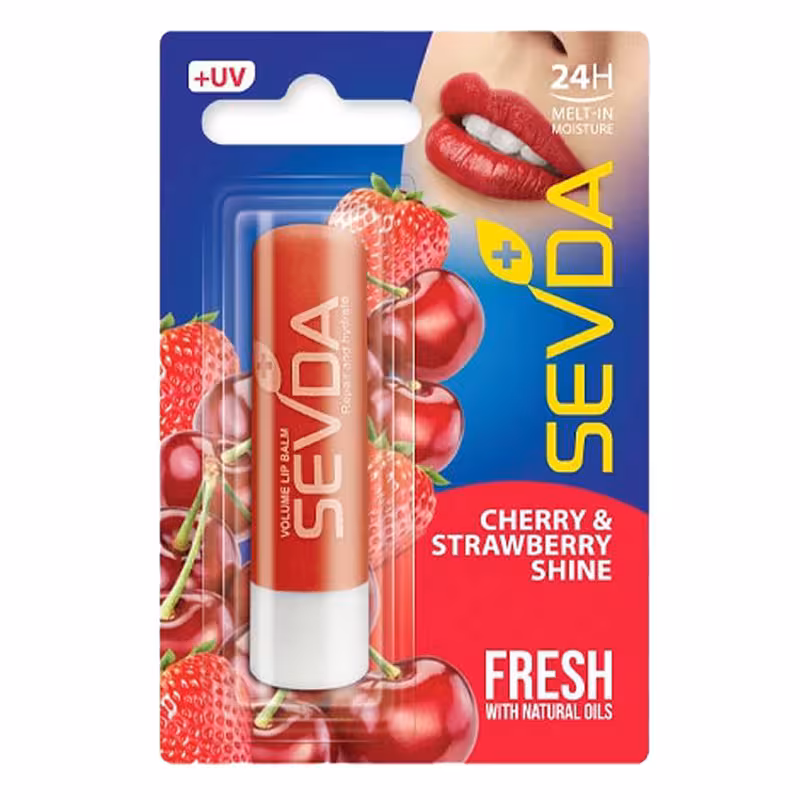 بالم لب سودا مدل گیلاس و توت فرنگی