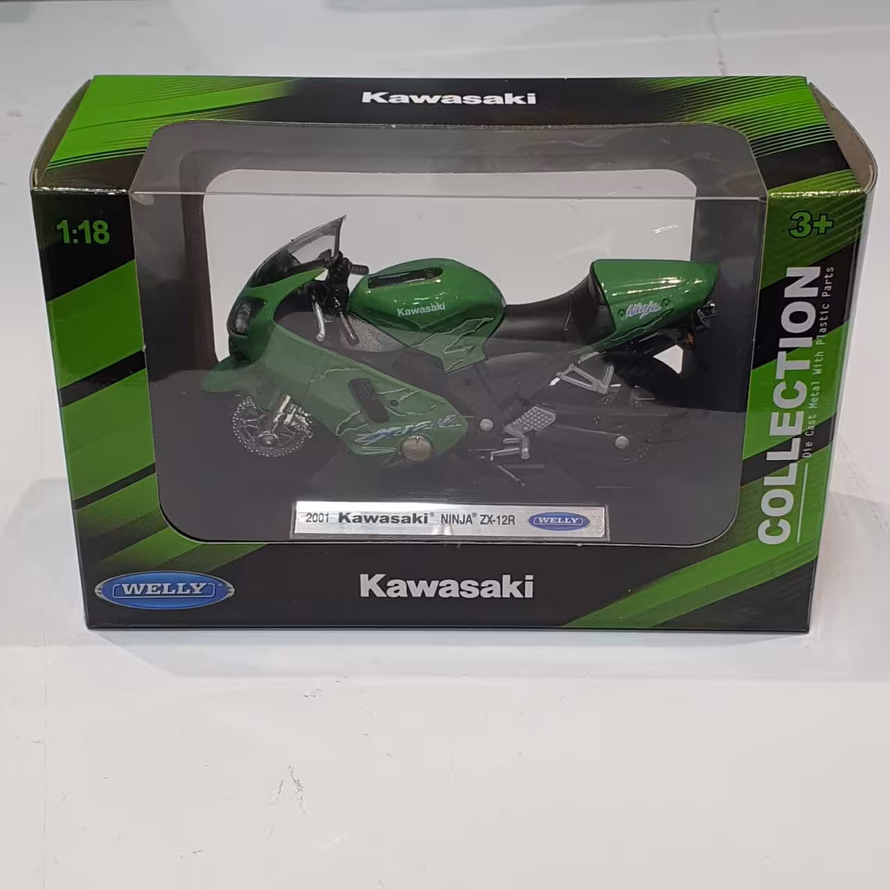 ماکت موتورسیکلت ویلی مدل Kawasaki NINJA ZX-12R 2001