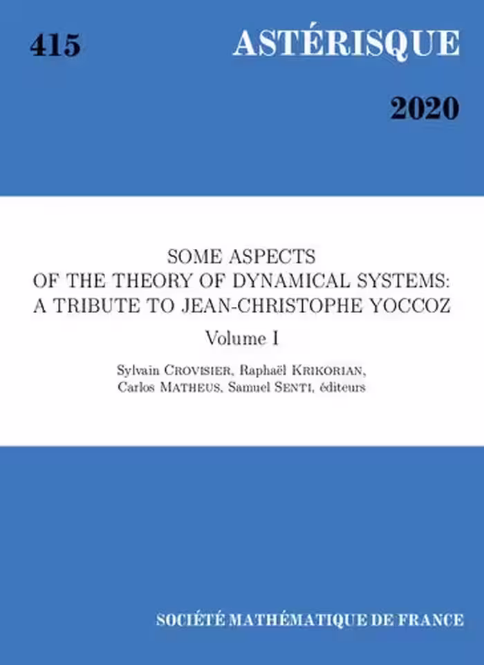 خرید و دانلود نسخه کامل کتاب Some aspects of the theory of dynamical systems: a tribute to Jean-Christophe Yoccoz