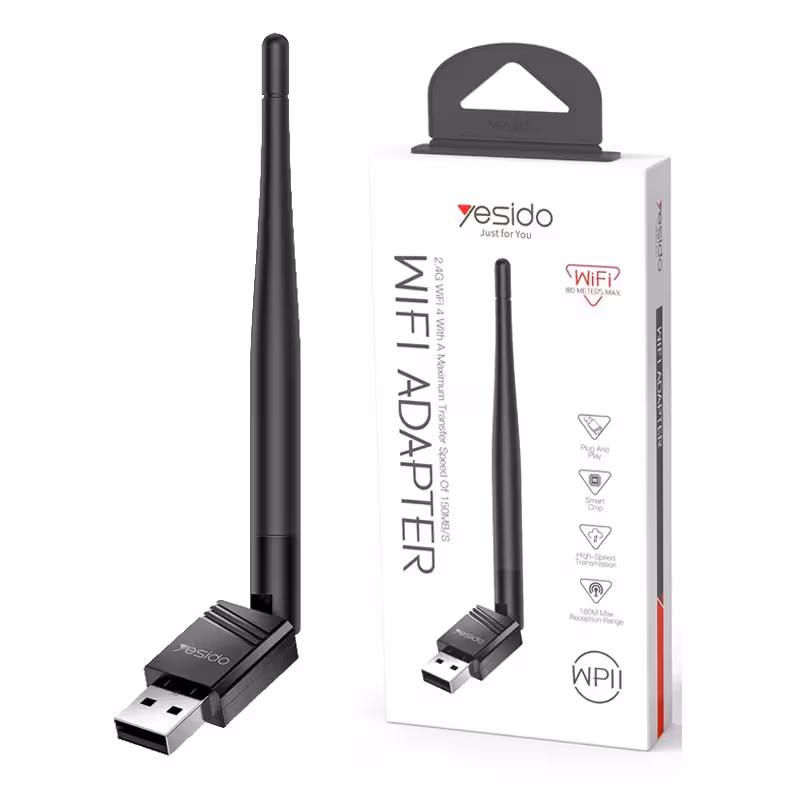 کارت شبکه USB بیسیم آنتن دار یسیدو مدل WP11