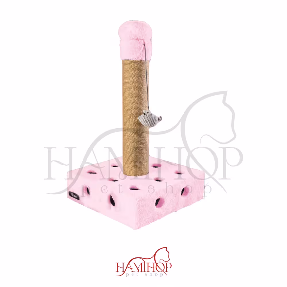 اسکرچر پنیری صورتی پاستیلی برند نیناپت ninapet