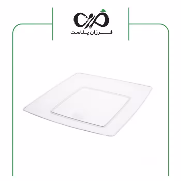 بشقاب یکبار مصرف غذاخوری لوکس شفاف کوشا (180عددی)