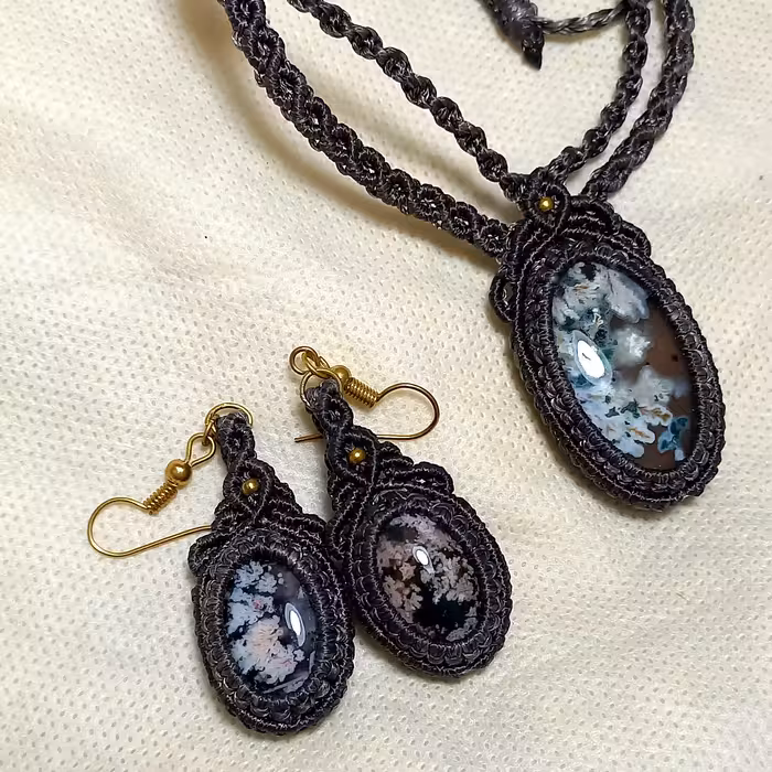 نیم ست عقیق 