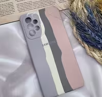 قاب گوشی سامسونگ Galaxy A32 5G، سیلیکونی اورجینال، رنگین کمانی، پاک کنی، درجه یک، با محافظ لنز