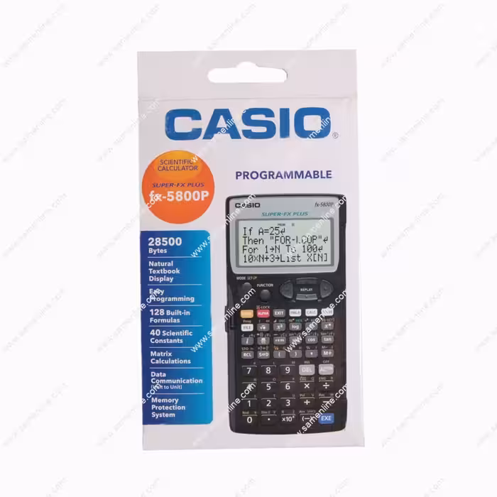 ماشین حساب مهندسی کاسیو مدل FX-5800P