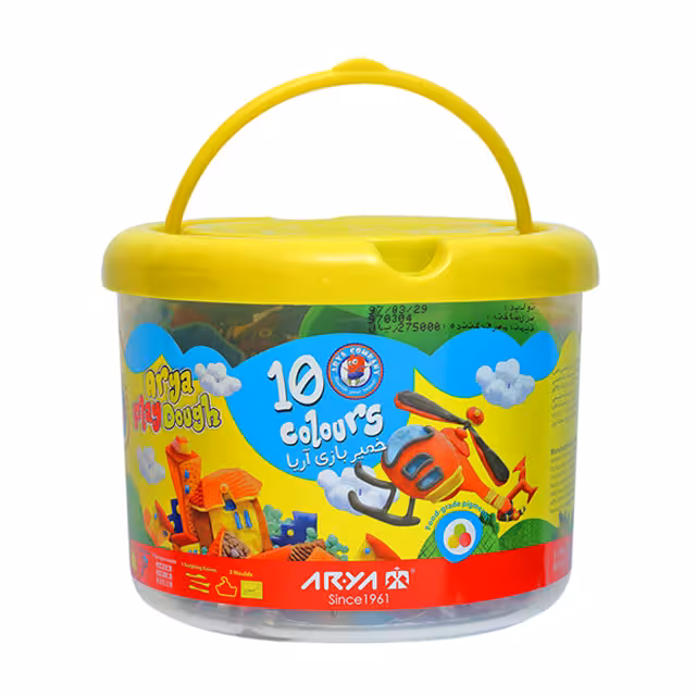 خمیر بازی 10 رنگ آریا سطلی