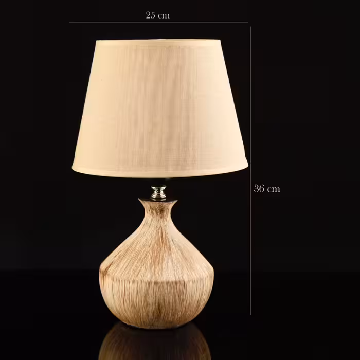 آباژور رومیزی کرم آسا