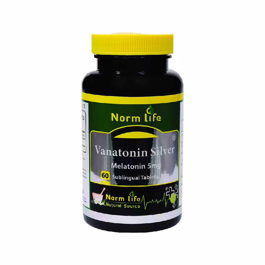 قرص زیر زبانی واناتونین سیلور نورم لایف 5 میلی گرم 60 عددی -