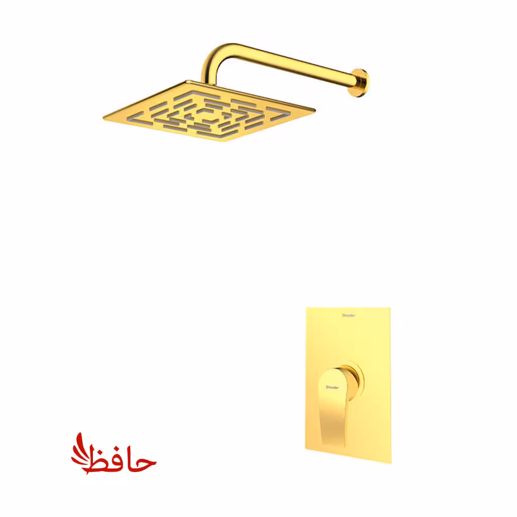 شیر حمام توکار شودر مدل رومر پلاس طلایی تیپ 1 BRASS