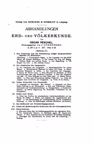 خرید و دانلود نسخه کامل کتاب Abhandlungen zur Erd- und Völkerkunde