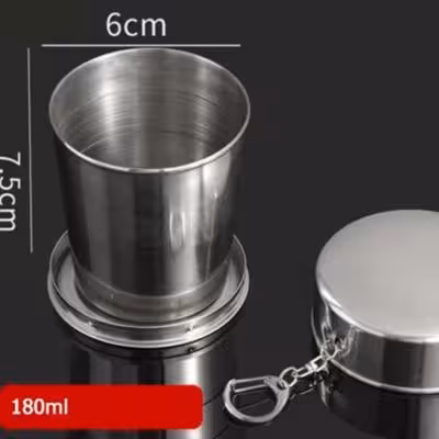 لیوان استیل تاشو