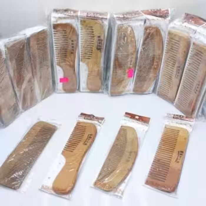 شانه چوبی دندانه ریز و درشت 4 مدل