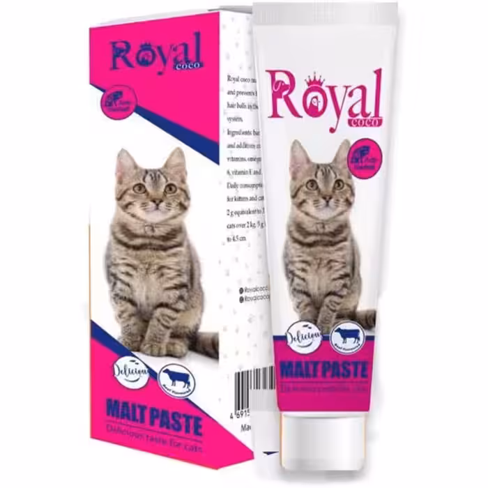 خمیر مالت مخصوص گربه رویال کوکو با طعم گوشت وزن 100 گرم