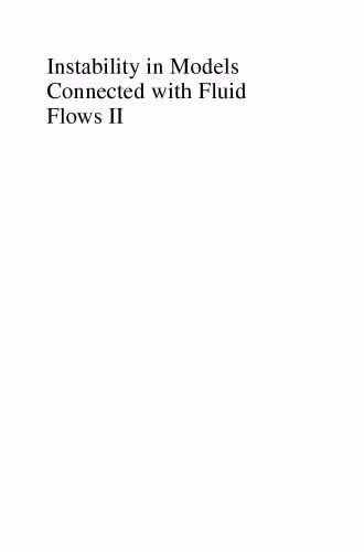 خرید و دانلود نسخه کامل کتاب Instability in models connected with fluid flows 2